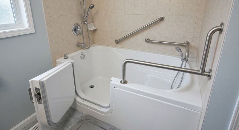 Walk In Tub Installation detail